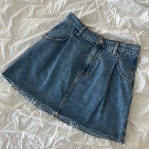 WeTheFree Pleated Denim Mini Skirt sz.26